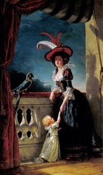 Labille-Guiard, Adélaïde - Portrait of Louise-Elisabeth of France with her son Ferdinand