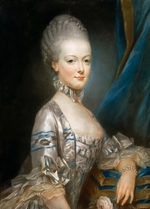 Ducreux, Joseph - Portrait of Archduchess Maria Antonia of Austria (1755-1793), the later Queen Marie Antoinette of France