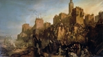 Jacquand, Claude - The capture of Jerusalem by Jacques de Molay in 1299