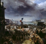 Cogniet, Léon - The National Guard of Paris leaves for the Army, September 1792