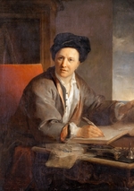Galloche, Louis - Portrait of the author Bernard le Bovier de Fontenelle (1657-1757)
