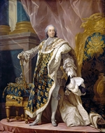 Van Loo, Louis Michel - Portrait of Louis XV in his royal costume