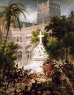 Lejeune, Louis-François, Baron - Assault of the monastery of of Santa Engracia, February 8, 1809