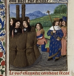 Master of the White inscriptions - The burning of Templars (From: De casibus virorum illustrium by Giovanni Boccaccio)