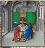 Master of the White inscriptions - Boccaccio and Petrarch (From: De casibus virorum illustrium by Giovanni Boccaccio)