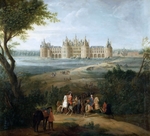 Martin, Pierre-Denis II - View of the château de Chambord, from the park