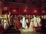 Philippoteaux, Henri Félix Emmanuel - Marriage of Princess Victoria of Saxe-Coburg and Prince Louis, Duke of Nemours at Saint-Cloud, 27 April 1840
