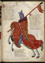 Pacino di Buonaguida - A knight from Prato (From Regia Carmina by Convenevole da Prato)