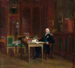 Gérard, François Pascal Simon - Louis XVIII (1755-1824) in his Study at the Tuileries