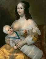 Beaubrun, Charles - Louis XIV as an infant with his nurse Longuet de La Giraudière