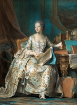 La Tour, Maurice Quentin de - Portrait of the Marquise de Pompadour (1721-1764)