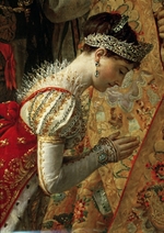 David, Jacques Louis - Empress Joséphine (The Coronation of Napoleon, Detail)