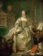 Boucher, François - Portrait of the Marquise de Pompadour (1721-1764)