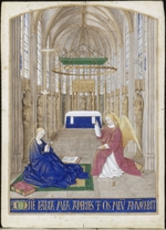 Fouquet, Jean - The Annunciation (Hours of Étienne Chevalier)