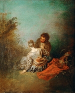 Watteau, Jean Antoine - Le Faux Pas (The Mistaken Advance)