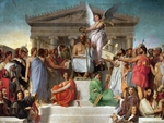 Ingres, Jean Auguste Dominique - The Apotheosis of Homer
