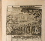 Rothgiesser, Christian Lorenzen - The fortress of Staraya Ladoga (Illustration from Travels to the Great Duke of Muscovy and the King of Persia by Adam Olearius