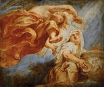 Rubens, Pieter Paul - Genius Crowning Religion. Sketch for the Apotheosis of King James I