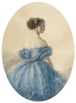 Zichy, Mihály - Portrait of Princess Anna zu Sayn-Wittgenstein