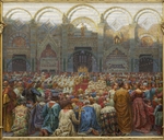 Zahrtmann, Kristian - The Mystical Wedding between the Bishop and the Abbess of Pistoia