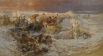 Bridgman, Frederick Arthur - Pharaoh's Army Engulfed by the Red Sea
