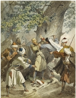 Zichy, Mihály - Hold up! (From the Series Scènes du Caucase)