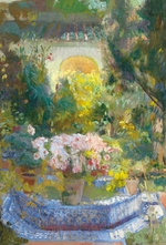 Sorolla y Bastida, Joaquín - The Courtyard of the Sorolla House