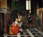 Hooch, Pieter, de - Card Players in an Opulent Interior