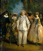 Lancret, Nicolas - The Actors of the Commedia dell'Arte