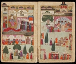 Turkish master - Mehmed IIIs Coronation in the Topkapi Palace in 1595 (From Manuscript Mehmed III's Campaign in Hungary)