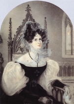 Anonymous - Portrait of Princess Zinaida Alexandrovna Volkonskaya (1792-1862), née Belosselskaya-Belozerskaya