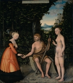 Cranach, Lucas, the Elder - The Choice of Heracles (From The Labours of Hercules)