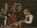 Murillo, Bartolomé Estebàn - Four Figures on a Step