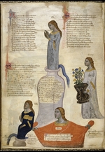 Pacino di Buonaguida - Four Muses (From Regia Carmina by Convenevole da Prato)
