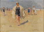 Israëls, Isaac - Lady on the Beach at Viareggio