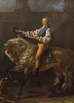David, Jacques Louis - Equestrian portrait of Stanislaw Kostka Potocki (1755-1821)
