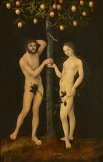 Cranach, Lucas, the Elder - Adam and Eve