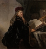 Rembrandt van Rhijn - A Scholar Seated at a Desk (Scholar at his Study)