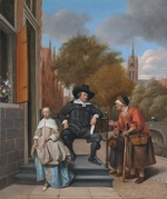 Steen, Jan Havicksz - A Burgher of Delft and His Daughter (Adolf Croeser and his daughter Catharina Croeser)