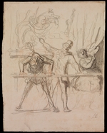 Daumier, Honoré - The Side-Show