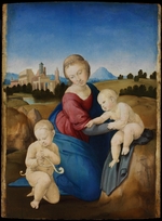 Raphael (Raffaello Sanzio da Urbino) - The Madonna and Child with the Infant Baptist (The Esterházy Madonna)