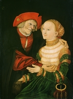 Cranach, Lucas, the Elder - The Unequal Couple