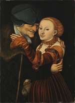 Cranach, Lucas, the Elder - The Unequal Couple