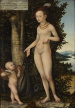 Cranach, Lucas, the Elder - Venus with Cupid the Honey Thief