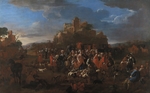 Miel, Jan - Charles Emmanuel II, Duke of Savoy and Françoise Madeleine d'Orléans with Royal court
