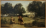 Corot, Jean-Baptiste Camille - Homer and the Shepherds