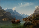 Tidemand, Adolf - Bridal journey in Hardanger