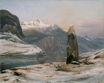 Dahl, Johan Christian Clausen - Winter at the Sognefjord