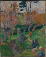 Gauguin, Paul Eugéne Henri - Brittany Landscape with cows
