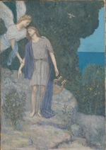 Puvis de Chavannes, Pierre Cécil - The Poet and his Muse